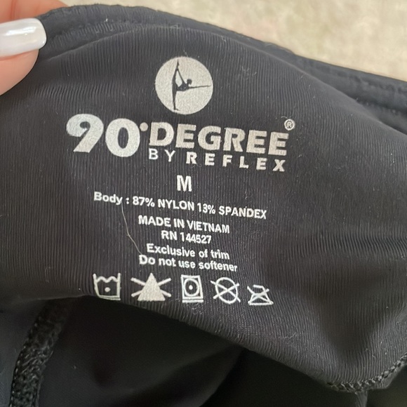 NWT 90 Degree by reflex black leggings in size medium - Picture 7 of 7